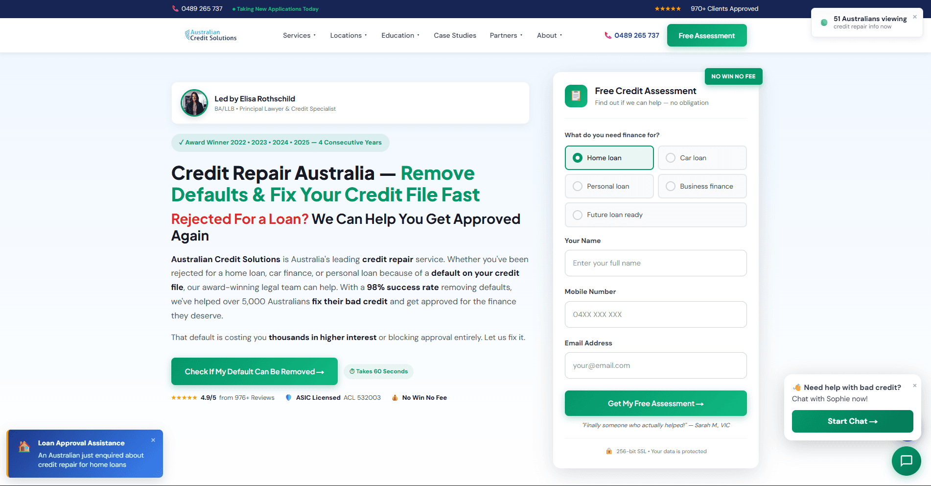 Australian Credit Solutions screenshot